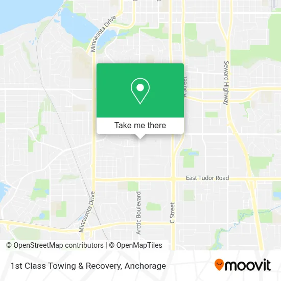 1st Class Towing & Recovery map