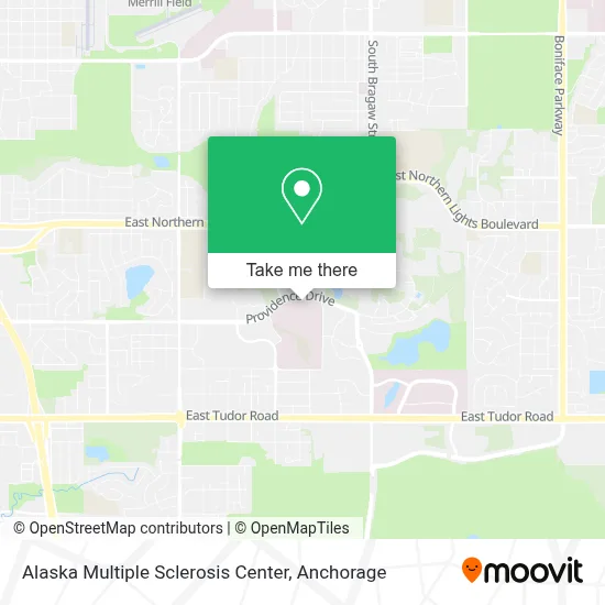Alaska Multiple Sclerosis Center map