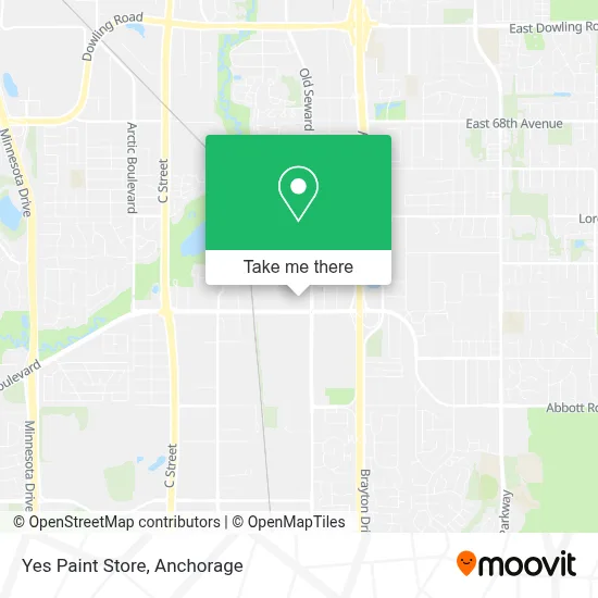 Yes Paint Store map