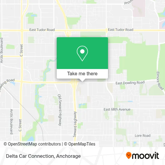 Delta Car Connection map