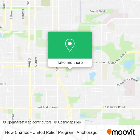 New Chance - United Relief Program map