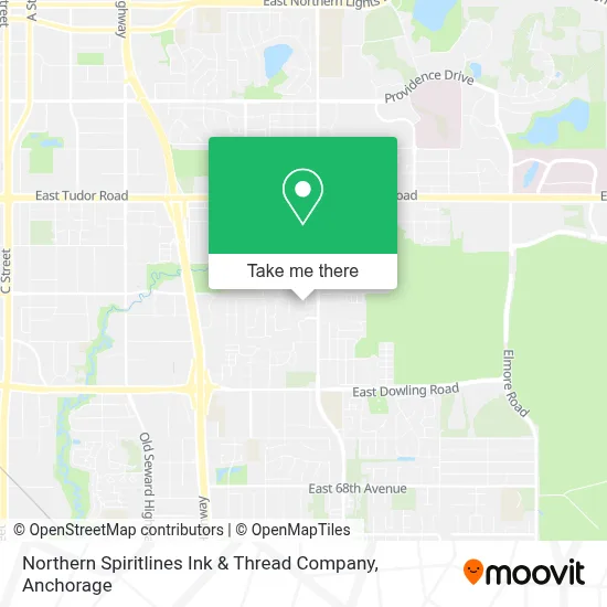 Northern Spiritlines Ink & Thread Company map