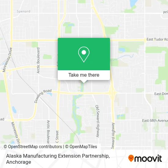 Alaska Manufacturing Extension Partnership map