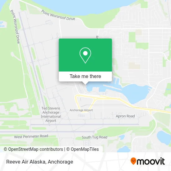 Reeve Air Alaska map
