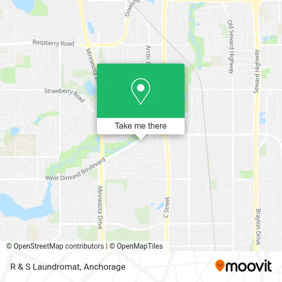 R & S Laundromat map