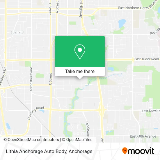 Lithia Anchorage Auto Body map