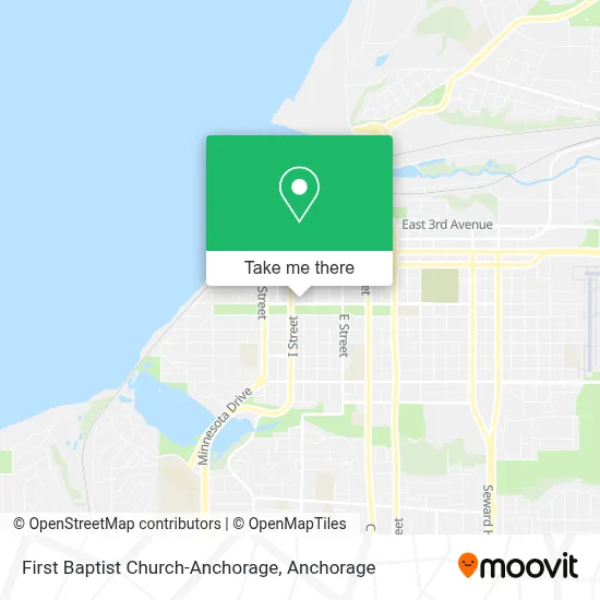 First Baptist Church-Anchorage map