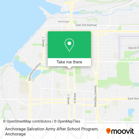 Anchorage Salvation Army After School Program map