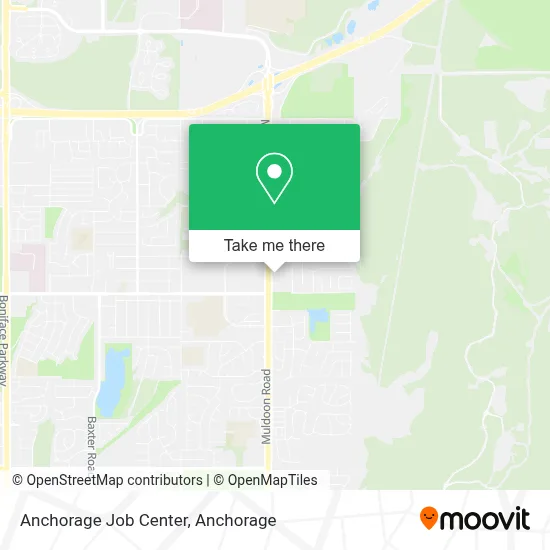 Anchorage Job Center map