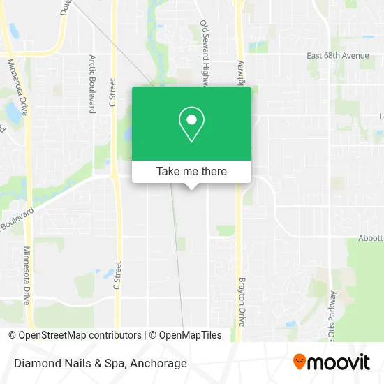 Diamond Nails & Spa map
