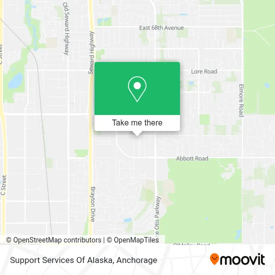 Support Services Of Alaska map