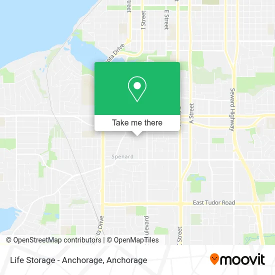 Life Storage - Anchorage map