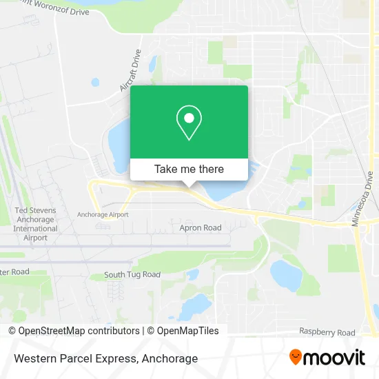 Western Parcel Express map