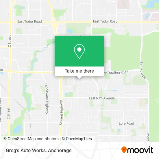 Greg's Auto Works map