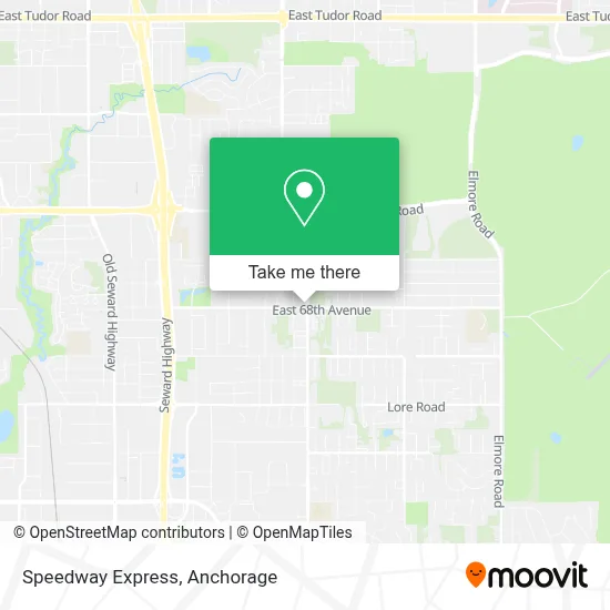 Speedway Express map