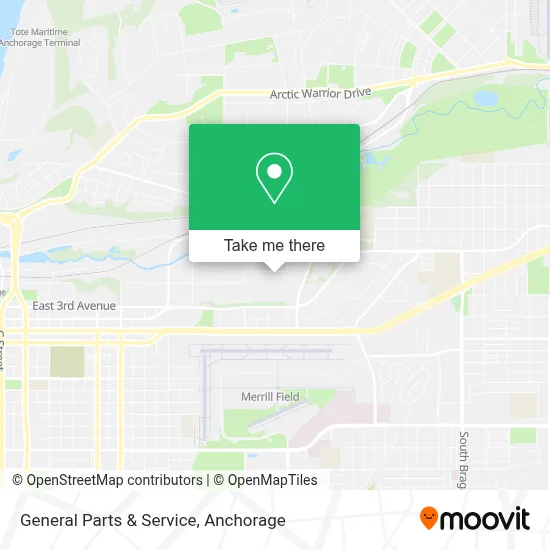 General Parts & Service map