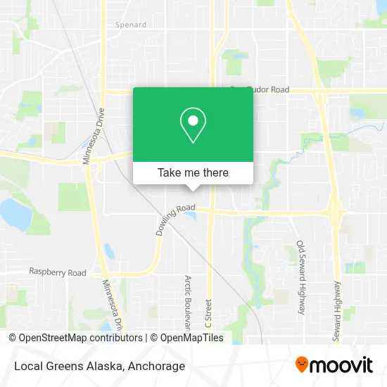 Local Greens Alaska map