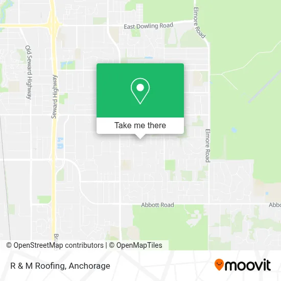 R & M Roofing map