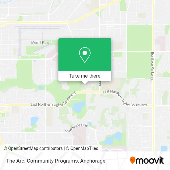 The Arc: Community Programs map