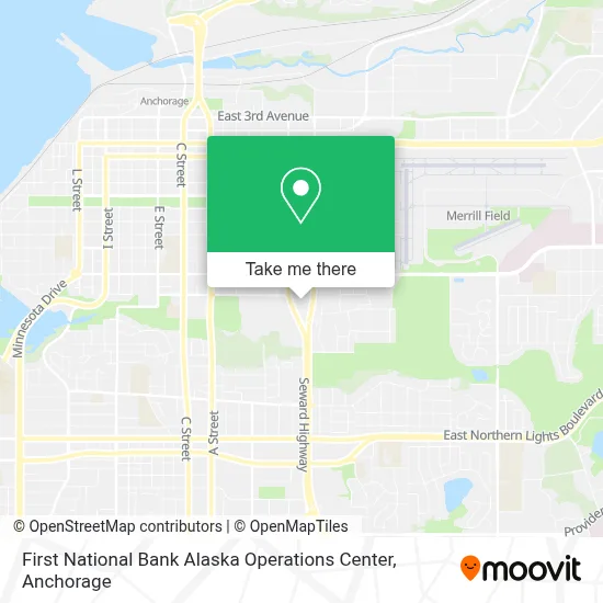 First National Bank Alaska Operations Center map