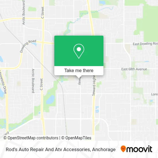 Rod's Auto Repair And Atv Accessories map