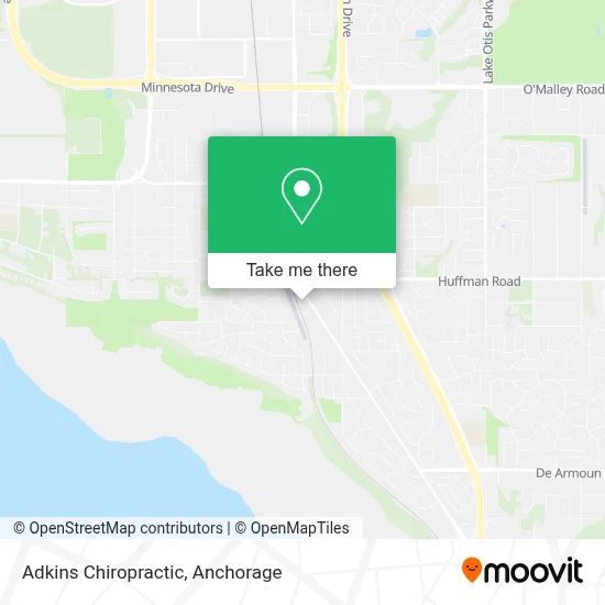 Adkins Chiropractic map