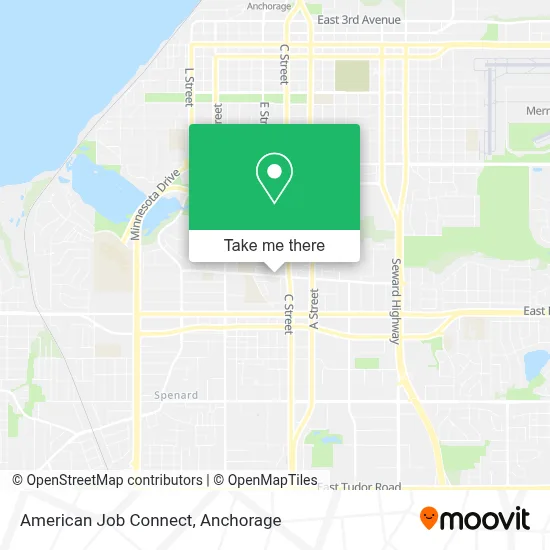 American Job Connect map