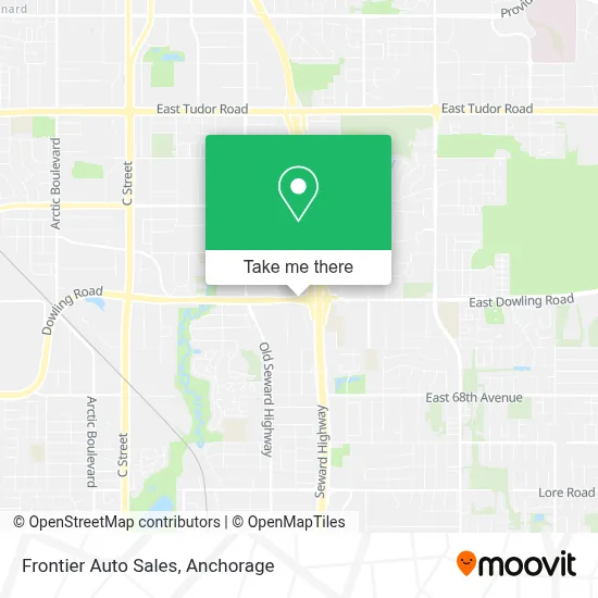 Frontier Auto Sales map