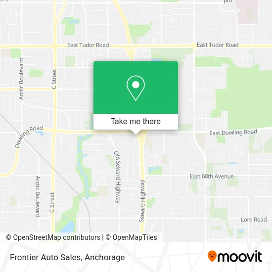 Frontier Auto Sales map