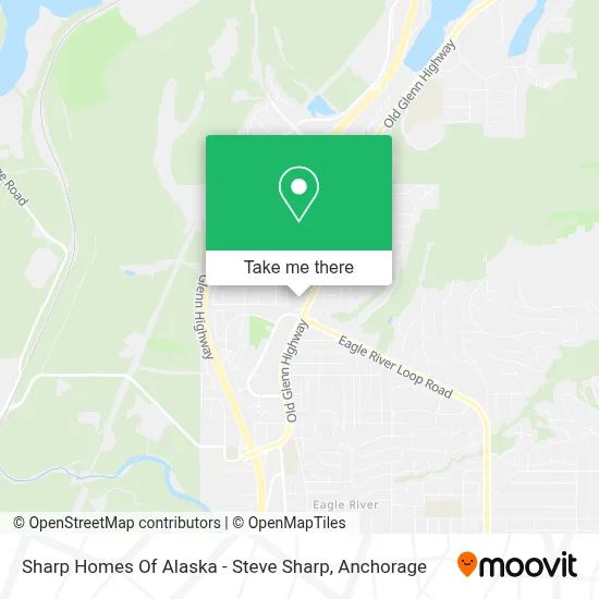 Sharp Homes Of Alaska - Steve Sharp map