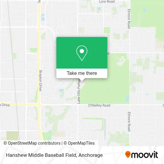 Hanshew Middle Baseball Field map