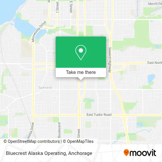 Bluecrest Alaska Operating map