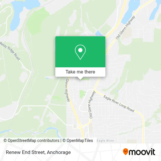 Renew End Street map