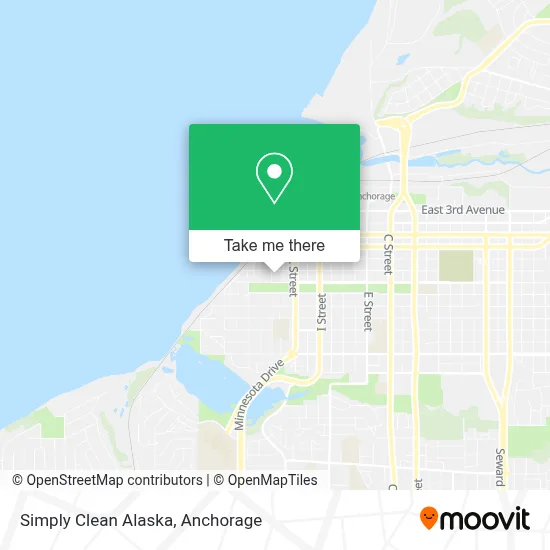 Simply Clean Alaska map