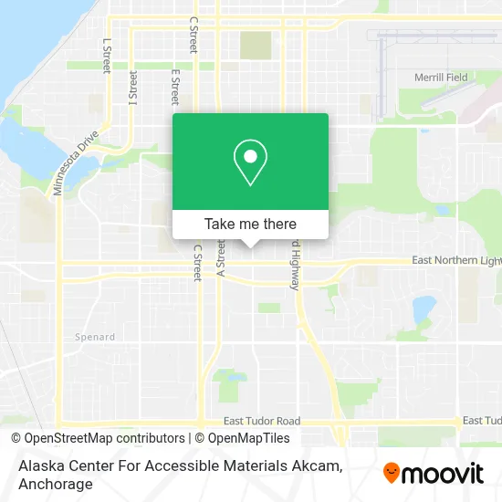 Alaska Center For Accessible Materials Akcam map
