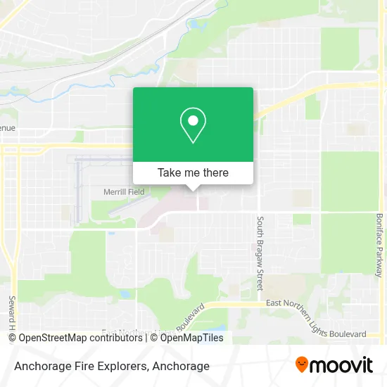 Anchorage Fire Explorers map