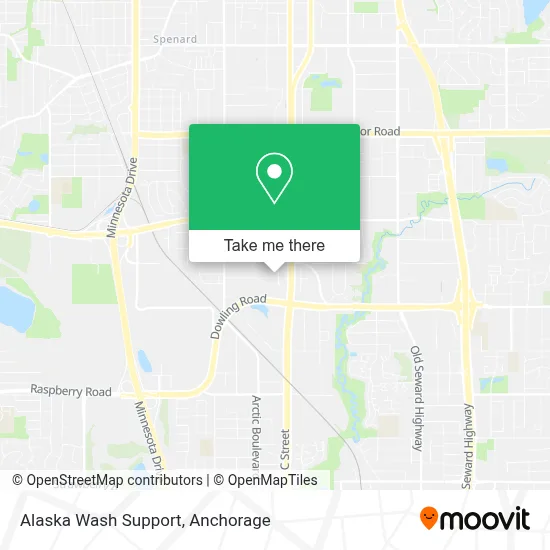 Alaska Wash Support map