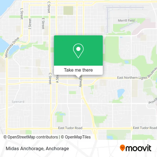 Midas Anchorage map