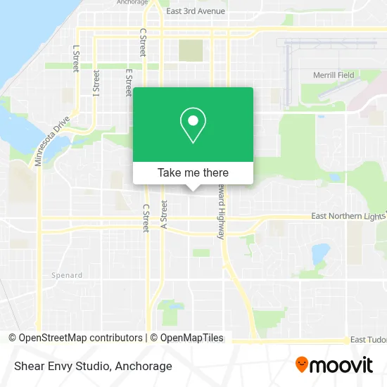 Shear Envy Studio map
