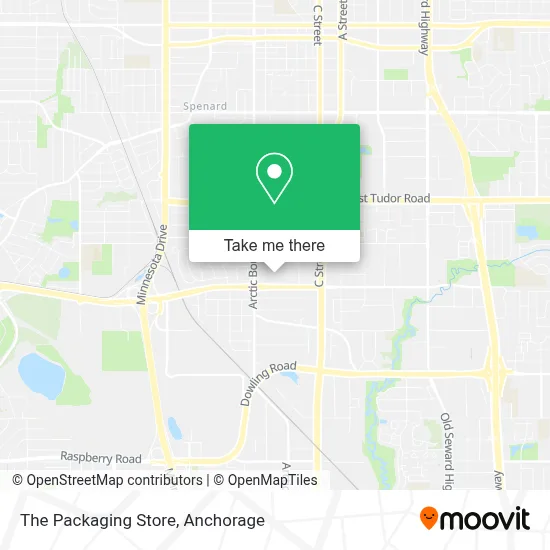 The Packaging Store map