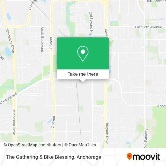 The Gathering & Bike Blessing map