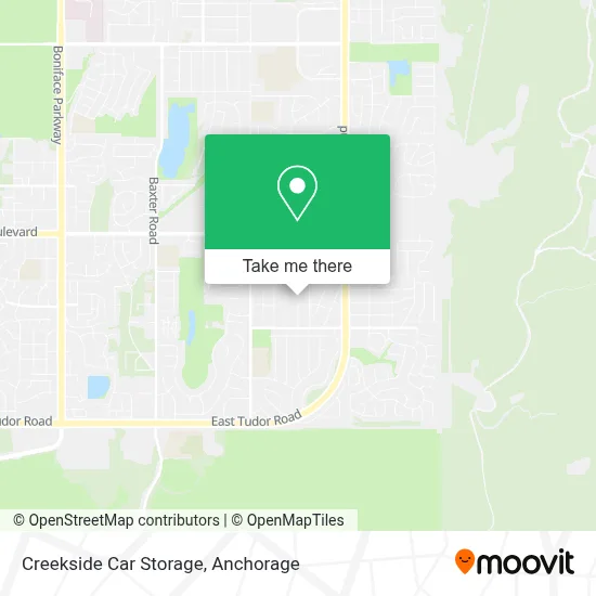 Creekside Car Storage map