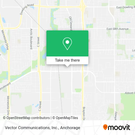 Vector Communications, Inc. map