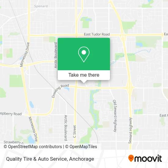 Quality Tire & Auto Service map