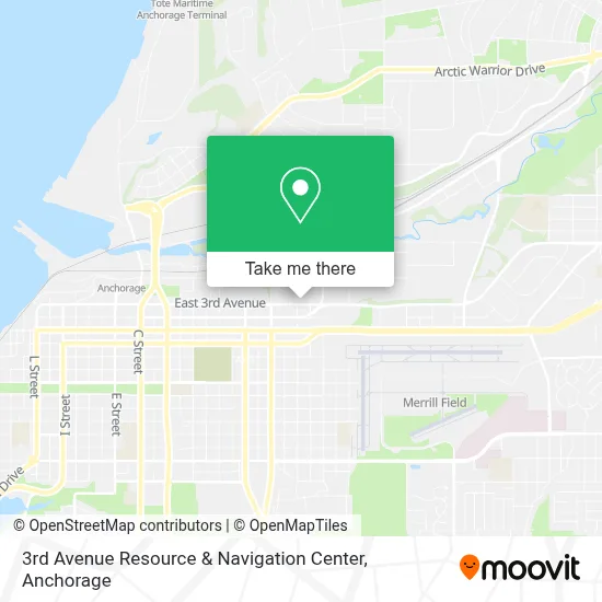 3rd Avenue Resource & Navigation Center map