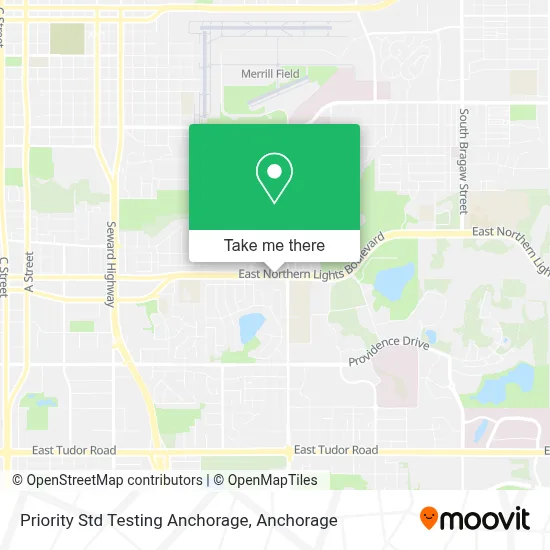 Priority Std Testing Anchorage map