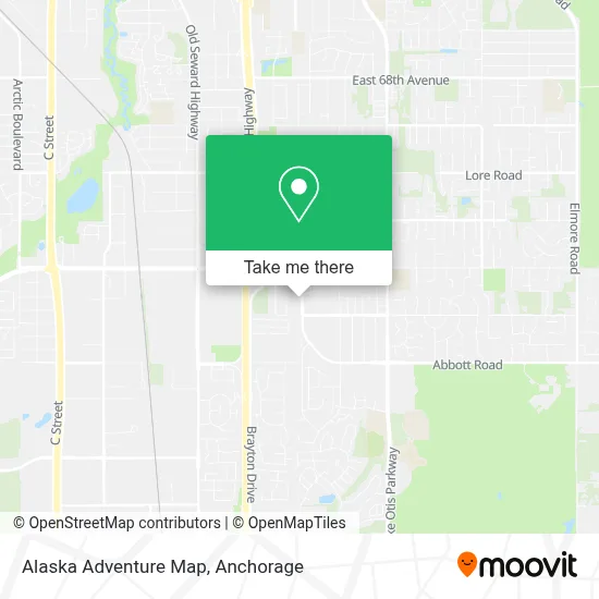 Alaska Adventure Map map