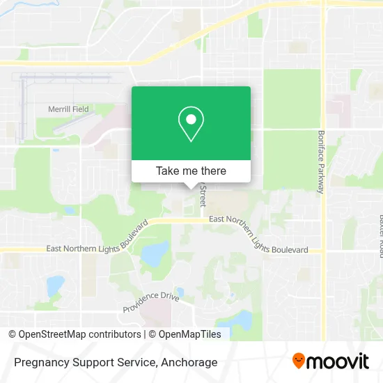 Pregnancy Support Service map