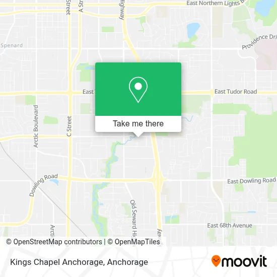 Kings Chapel Anchorage map