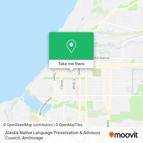 Alaska Native Language Preservation & Advisory Council map